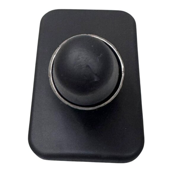 Vintage Etched Carved Silver Herringbone Textured Wedding Band Unique Ring Sz7.5 - Picture 8 of 8